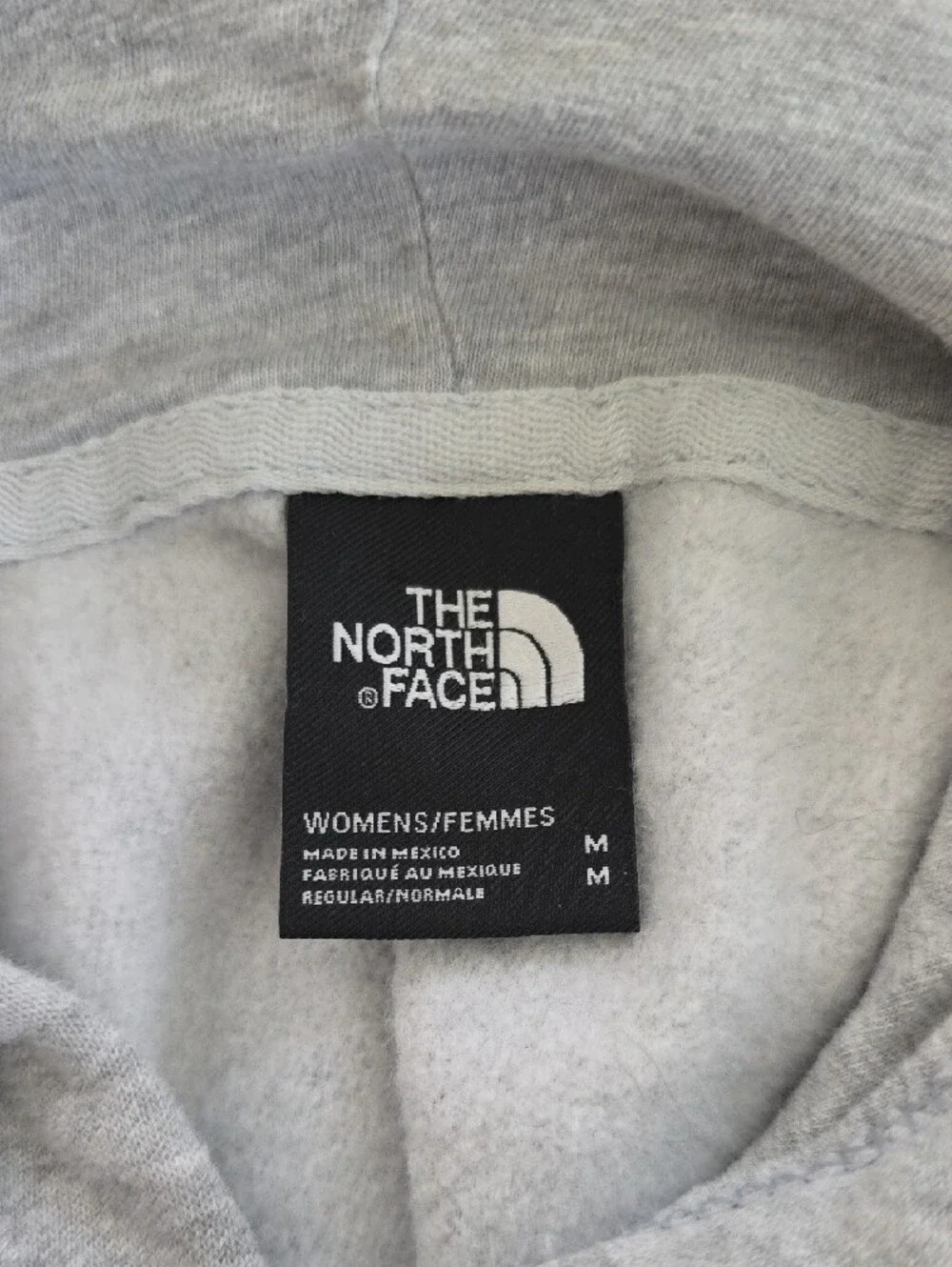 The North Face Light Gray Pullover Hoodie with Logo